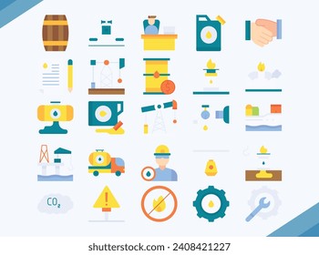 petrol industry vector design icon pack