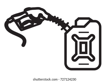 Petrol Jerrycan Icon Illustrator