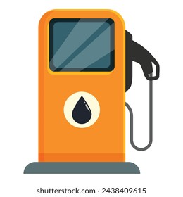 Petrol oil station supply icon cartoon vector. Petrol natural. Industry refinery fuel