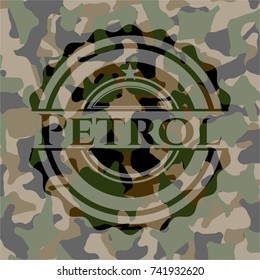 Petrol on camo pattern