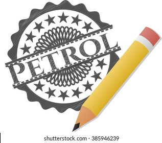 Petrol pencil emblem
