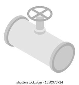 Petrol pipe icon. Isometric of petrol pipe vector icon for web design isolated on white background