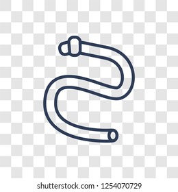 petrol Pipe icon. Trendy linear petrol Pipe logo concept on transparent background from Industry collection
