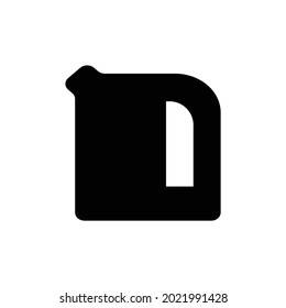 Icono vectorial de la olla de gasolina, aislado en fondo blanco