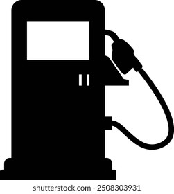 Icono negro de la bomba de gasolina, icono de la estación de llenado de aceite, bomba de combustible en rectángulo, símbolo de la estación de combustible, gasolinera, señal de tráfico