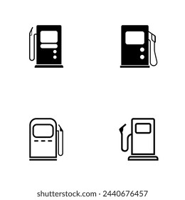 petrol pump flat vector illustration