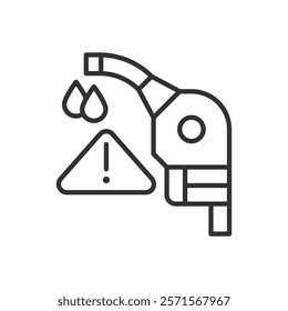 Petrol Pump Icon - Alert Warning Icon