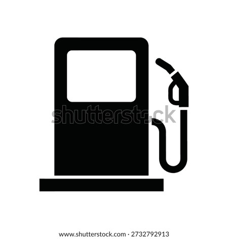 Petrol pump icon silhouette vector illustration design