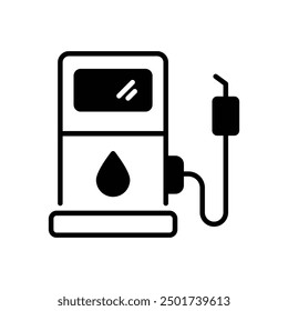 Petrol Pump icon vector stock illustration