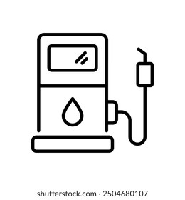 Petrol Pump icon vector stock illustration