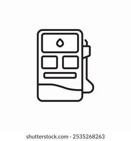 petrol pump station icon sign vector