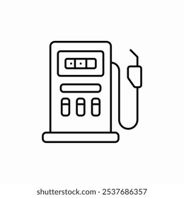 petrol pump station icon sign vector