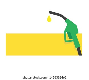 Petrol pump vector graphic template.
