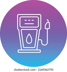 Icono vectorial de la bomba de gasolina. Se puede usar para imprimir, móviles y aplicaciones web.