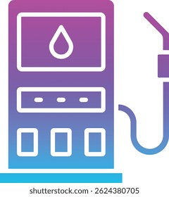 Icono de Vector de la bomba de gasolina. Se puede utilizar para aplicaciones de impresión, móviles y de Web.