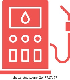 Ícone do vetor Bomba de gasolina. Pode ser usado para impressão, aplicativos móveis e da Web.