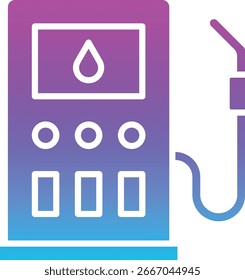 Ícone do vetor Bomba de gasolina. Pode ser usado para impressão, aplicativos móveis e da Web.