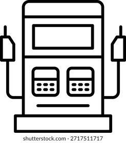 Icono de Vector de la bomba de gasolina. Se puede utilizar para aplicaciones de impresión, móviles y de Web.