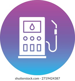 Icono de Vector de la bomba de gasolina. Se puede utilizar para aplicaciones de impresión, móviles y de Web.