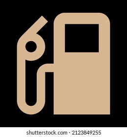 petrol pump vector icon sign symbol. isolated graphic illustration