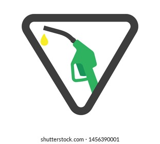 Petrol pump vector template design.