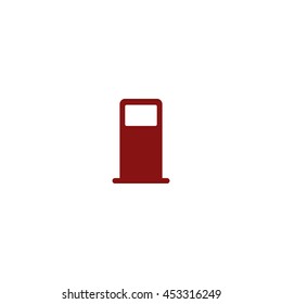 Petrol refueling station stock vector icon illustration
