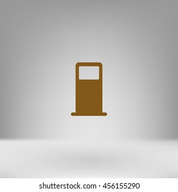 Petrol refueling station stock vector icon illustration