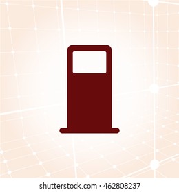 Petrol refueling station stock vector icon illustration