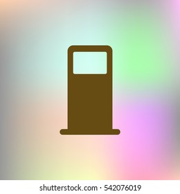 Petrol refueling station stock vector icon illustration