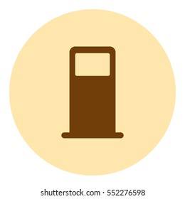 Petrol refueling station stock vector icon illustration
