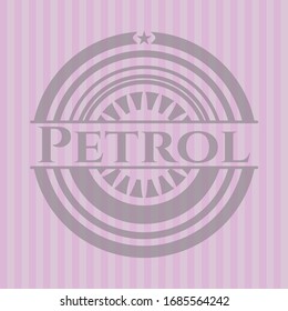 Petrol retro pink emblem. Vector Illustration. Detailed.