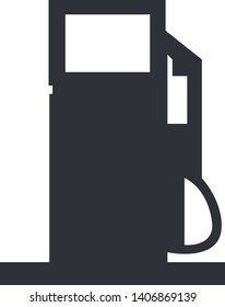 Petrol station filled black icon