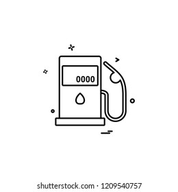 Petrol station icon design vector 