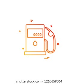 Petrol station icon design vector 