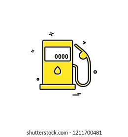 Petrol station icon design vector 