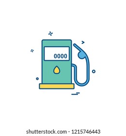 Petrol station icon design vector 