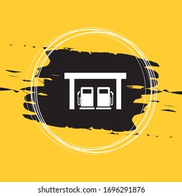 Petrol Station Icon, Fuel Station Icon Vector Illutration Eps10