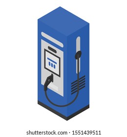 Petrol station icon. Isometric of petrol station vector icon for web design isolated on white background