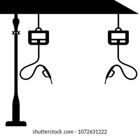 Petrol Station Icon Vector Art Illustration