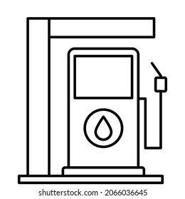  Icono de estación de servicio que puede modificar o editar fácilmente 
