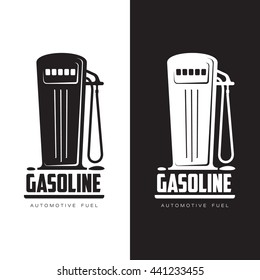 petrol station logo, vector illustration flat logo isolated on a white background