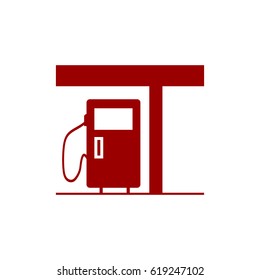 petrol station pump icon vector isolated backround