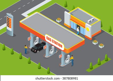 12,777 Petrol station silhouette Images, Stock Photos & Vectors ...