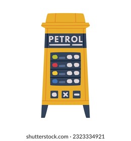 Petrol Station Stand Board with Fuel Price Vector Illustration