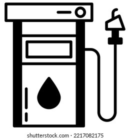 petrol station. tool for filling petrol