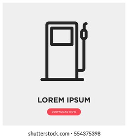 Petrol station vector icon