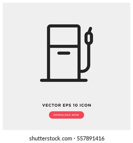 Petrol station vector icon