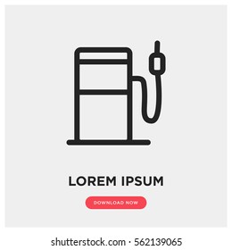 Petrol station vector icon
