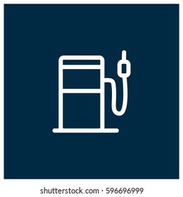 Petrol station vector icon
