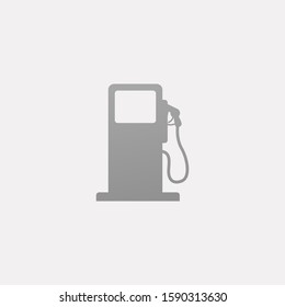 Petrol station vector icon isolated in white background. Gas pump icon 